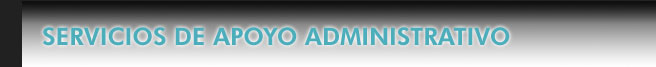 Servicios de Apoyo administrativo